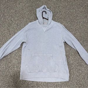 Thermal thick cozy gray hoodie old navy men’s xl with stains